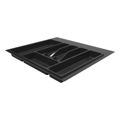 Лоток для столовых приборов 600 мм черный  пластик 